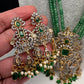 AD Peacock Green Onyx Beads Necklace