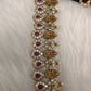 Kempu Goddess Lakshmi CZ Long Necklace