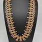 Kempu Goddess Lakshmi CZ Long Necklace