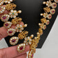 Kempu Goddess Lakshmi CZ Long Necklace