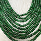 Victorian Kundan Side Brochuer Green Onyx Beads Necklace
