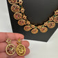 Peacock Pattern Bottu Mala Necklace