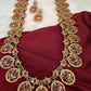 Peacock Pattern Bottu Mala Necklace