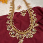 Rice Pearls Multi Color Kempu Guttapusalu Necklace