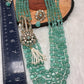 Moissanite Kundan Side Pendent Color Monalisa Beads Necklace - LightGreen
