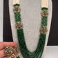 Victorian Goddess Lakshmi Color Multi Layer Beads Necklace - Green