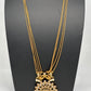 CZ Long Pendent Chain Necklace - Green