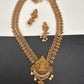 Matte Ganesha Goddess Lakshmi Kassu Mala Long Necklace