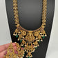 Matte Goddess Lakshmi Mala Long Necklace