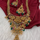 Matte Goddess Lakshmi Mala Long Necklace