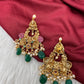 Matte Goddess Lakshmi Mala Long Necklace