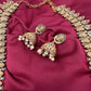 Matte Goddess Lakshmi Mango Mala Long Necklace
