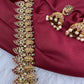 Matte Goddess Lakshmi Mango Mala Long Necklace