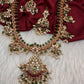 Kemp CZ Pearls Guttapusalu Long Necklace