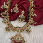 Kemp CZ Pearls Guttapusalu Long Necklace