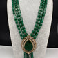 Victorian AD Color Multi Layer Monalisa Beads Necklace - Green
