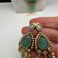 Victorian AD Color Multi Layer Monalisa Beads Necklace - LightGreen