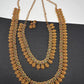 Matte Goddess Lakshmi Kassu Coins Combo Necklace