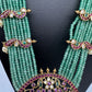 Kempu Pendent Green Beads Reani Haar Necklace