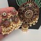 Kempu Pendent Green Beads Reani Haar Necklace