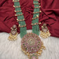 Kempu Pendent Green Beads Reani Haar Necklace