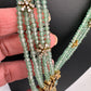 Lord Narsima Onyx Beads  Color Stone Long Necklace - LightGreen