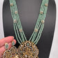 Lord Narsima Onyx Beads  Color Stone Long Necklace - LightGreen
