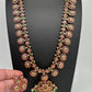 Kempu Bottu Mala with detachable Pendent  Green Beads Pearls Ethnic Long Necklace