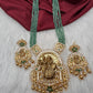 Radha Krishna Green Onyx Beads Long Necklace
