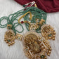 Radha Krishna Green Onyx Beads Long Necklace