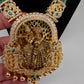 Radha Krishna Green Onyx Beads Long Necklace