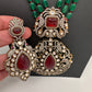 Victorian Moissanite Color Stone Necklace - Multi