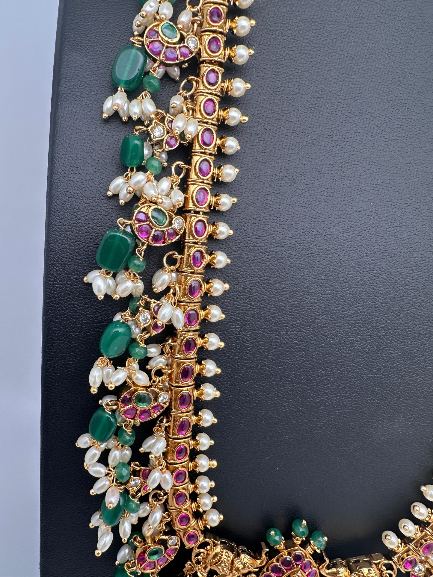 Green Goddess Lakshmi Rice Pearls Guttapusalu