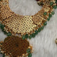 Potta Stones Emerald Beads Pearls Ethnic Long Necklace