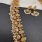 Goddess Lakshmi Rice Pearls Guttapusalu Necklace