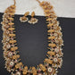 Goddess Lakshmi Rice Pearls Guttapusalu Necklace
