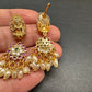 Goddess Lakshmi Rice Pearls Guttapusalu Necklace