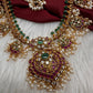 Kempu Rice Pearls Matte Guttapusalu Long Necklace