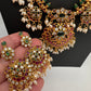 Kempu Rice Pearls Matte Guttapusalu Long Necklace
