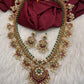 Kempu Rice Pearls Matte Guttapusalu Long Necklace