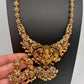 Goddess Lakshmi Matte Traditional Long Necklace