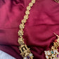 Goddess Lakshmi Matte Traditional Long Necklace