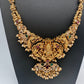 Goddess Lakshmi Matte Traditional Long Necklace