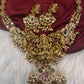 Goddess Lakshmi Matte Traditional Long Necklace