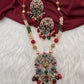 Ganesha Navratan Beads Long Necklace