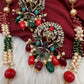 Ganesha Navratan Beads Long Necklace