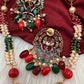Ganesha Navratan Beads Long Necklace
