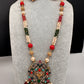 Ganesha Navratan Beads Long Necklace