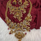 Matte Goddess Lakshmi Combo Long Necklace