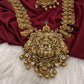 Matte Goddess Lakshmi Long Necklace